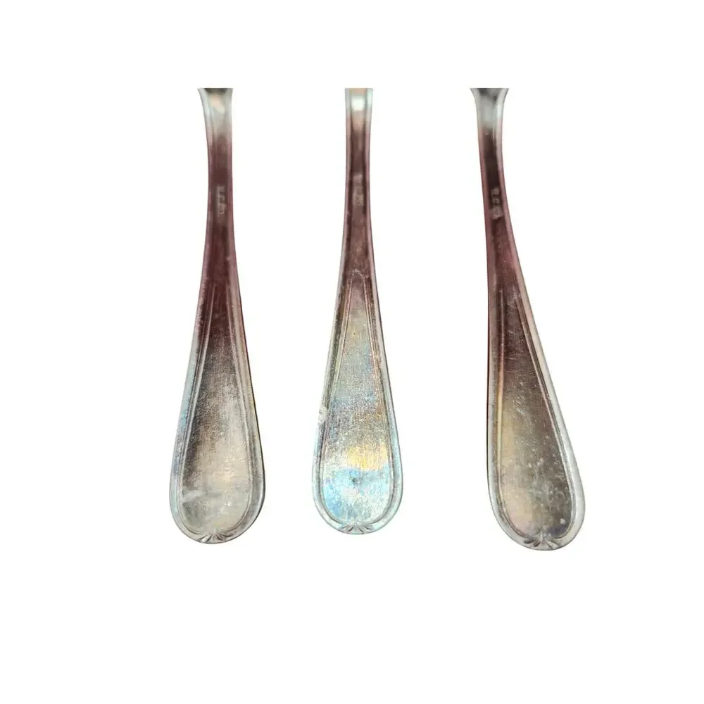 3 International Silver Argyle Silverplate Teaspoons 6” Vintage 1938 Pattern